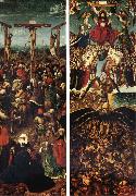 EYCK, Jan van Crucifixion and Last Judgment oil on canvas